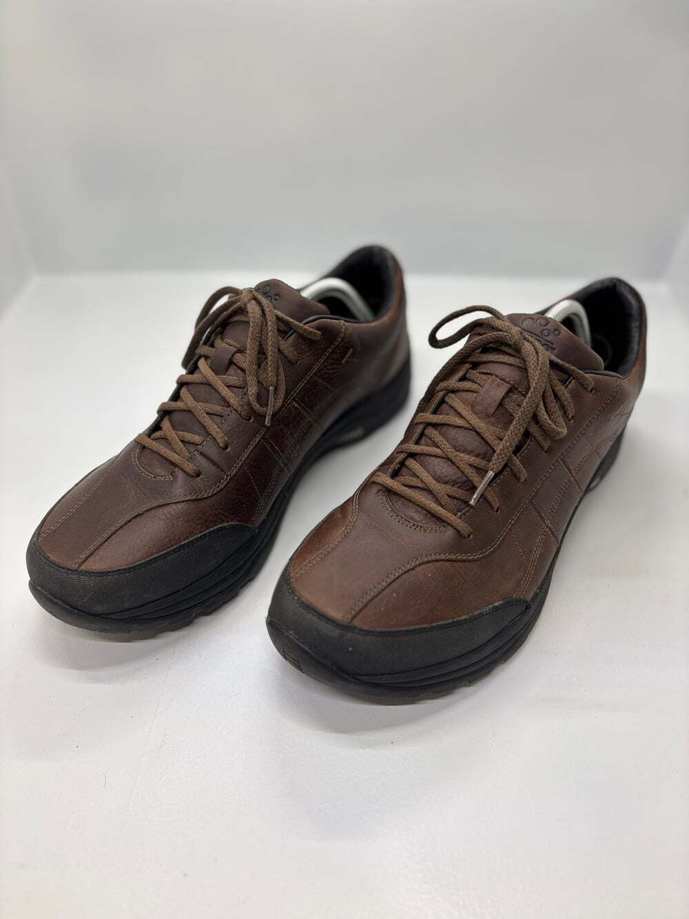 O2 Aero Adams Espresso Brown Leather Shoes Size 12M Vibram Soles